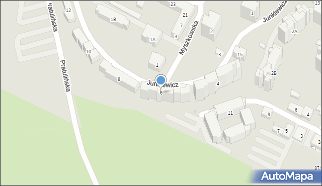Warszawa, Junkiewicz Heleny, 6, mapa Warszawy