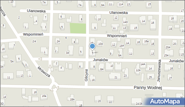 Warszawa, Junaków, 7, mapa Warszawy