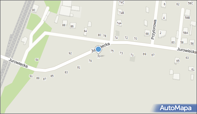 Wasilków, Jurowiecka, 77, mapa Wasilków