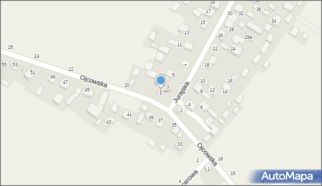 Wola Kalinowska, Jurajska, 1, mapa Wola Kalinowska