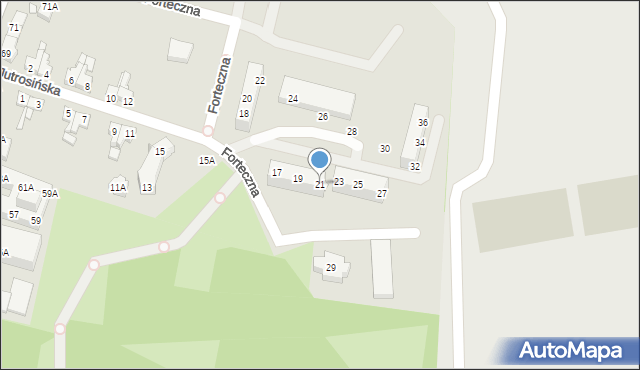 Wrocław, Jutrosińska, 21, mapa Wrocławia