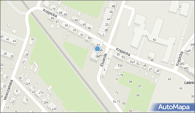 Wrocław, Junacka, 2ab, mapa Wrocławia