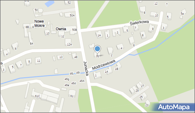 Wrocław, Junacka, 31, mapa Wrocławia