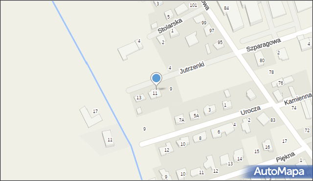 Wysogotowo, Jutrzenki, 11a, mapa Wysogotowo