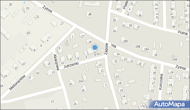 Wyszków, Jutrzenki, 2, mapa Wyszków