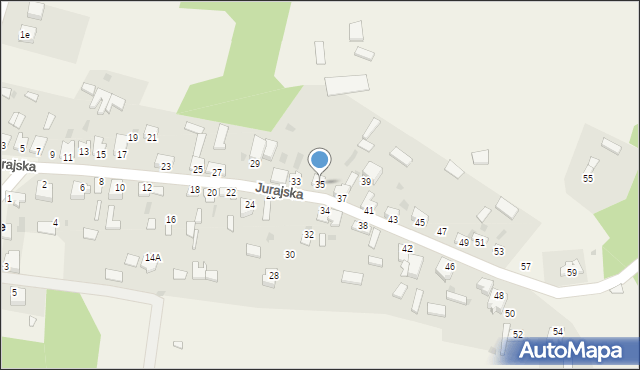 Zaborze, Jurajska, 35, mapa Zaborze