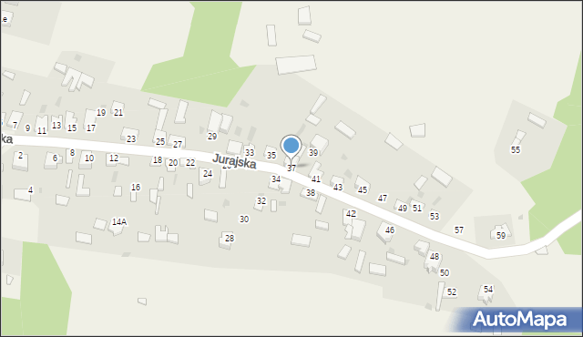 Zaborze, Jurajska, 37, mapa Zaborze