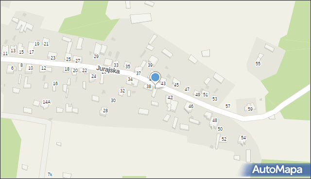 Zaborze, Jurajska, 40, mapa Zaborze