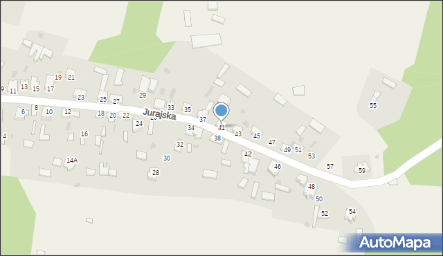 Zaborze, Jurajska, 41, mapa Zaborze