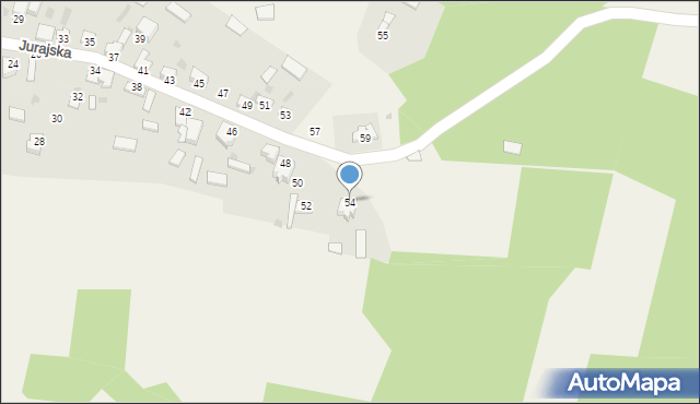 Zaborze, Jurajska, 54, mapa Zaborze