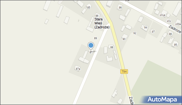 Zadroże, Jurajska, 4, mapa Zadroże