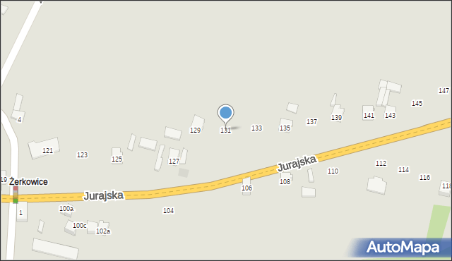 Zawiercie, Jurajska, 131, mapa Zawiercie