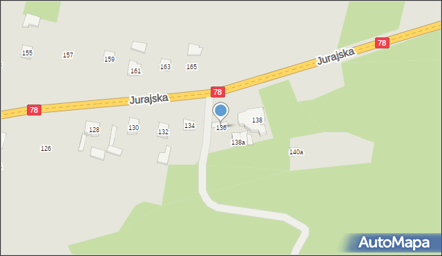 Zawiercie, Jurajska, 136, mapa Zawiercie