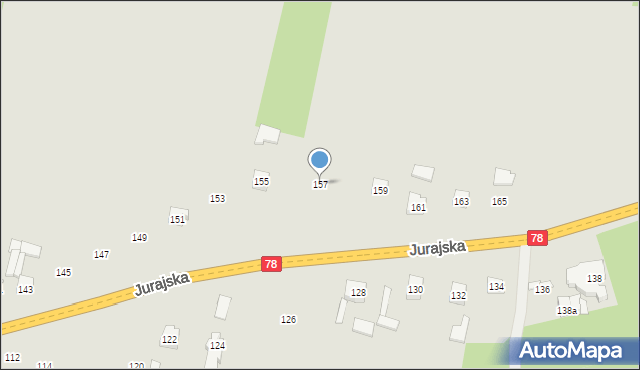Zawiercie, Jurajska, 157, mapa Zawiercie
