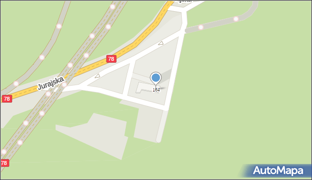 Zawiercie, Jurajska, 164, mapa Zawiercie