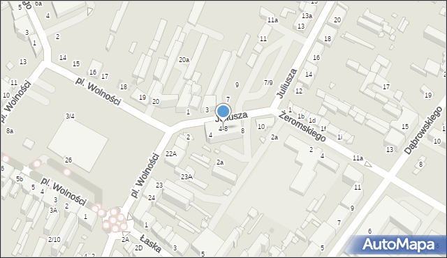 Zduńska Wola, Juliusza, 4-8, mapa Zduńska Wola