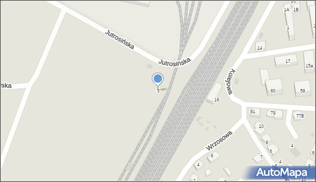 Zduny, Jutrosińska, 3, mapa Zduny