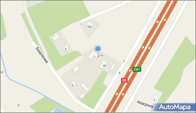 Adamowice, Katowicka, 4, mapa Adamowice