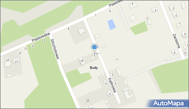 Aleksandrówka, Kalinowa, 2, mapa Aleksandrówka