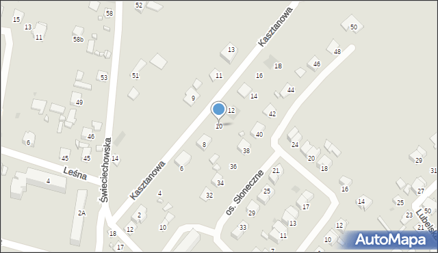 Annopol, Kasztanowa, 10, mapa Annopol