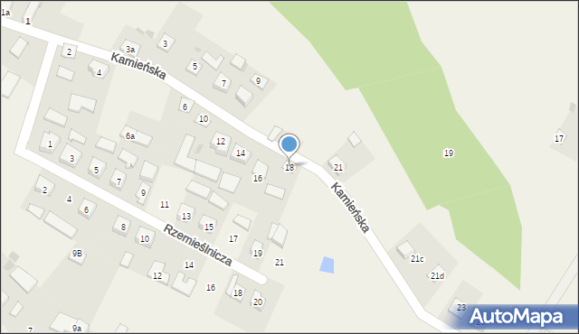 Bakałarzewo, Kamieńska, 18, mapa Bakałarzewo