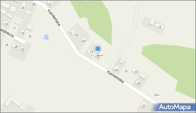 Bakałarzewo, Kamieńska, 25, mapa Bakałarzewo