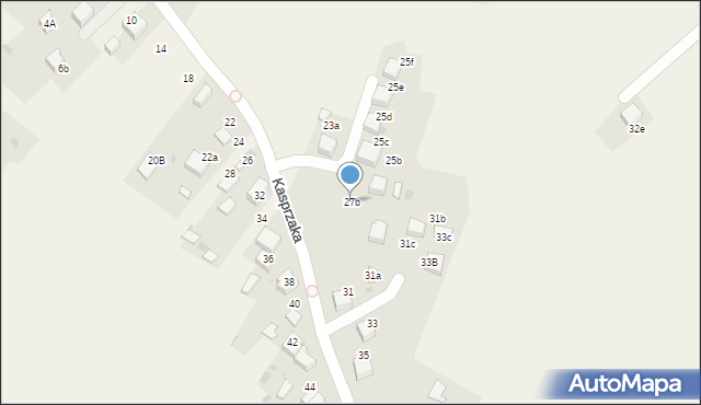 Balin, Kasprzaka Marcina, 27b, mapa Balin