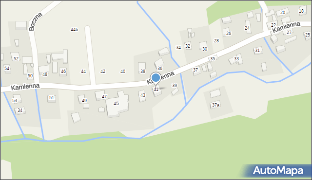 Barcice, Kamienna, 41, mapa Barcice
