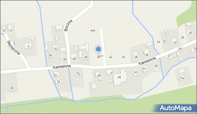 Barcice, Kamienna, 44, mapa Barcice