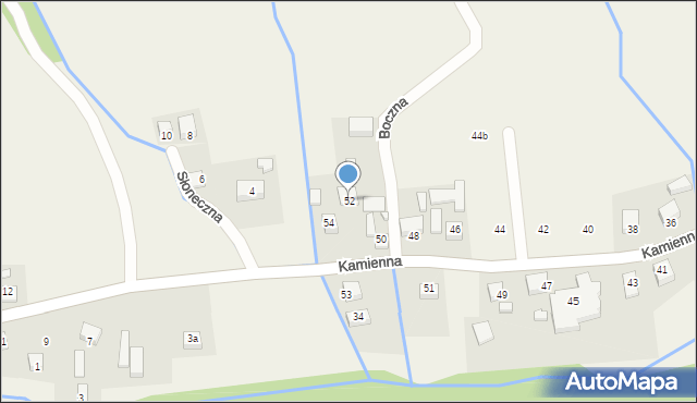 Barcice, Kamienna, 52, mapa Barcice