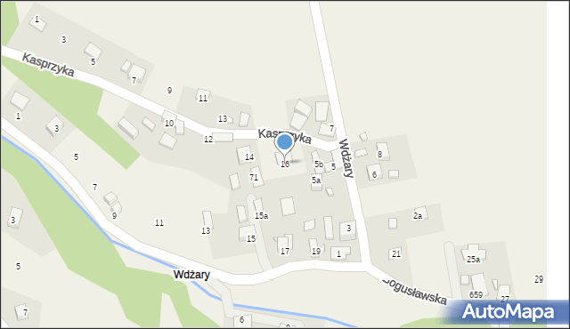 Barcice, Kasprzyka Ignacego, 16, mapa Barcice