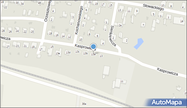 Barcin, Kasprowicza Jana, 13a, mapa Barcin