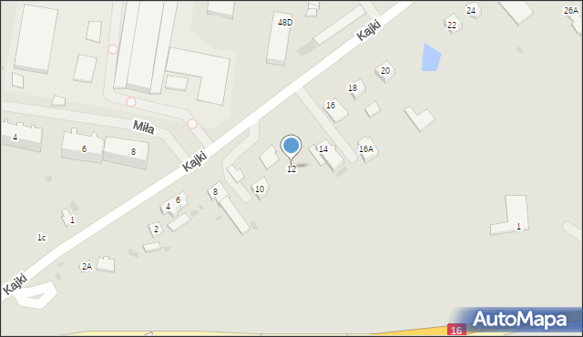 Barczewo, Kajki Michała, 12, mapa Barczewo