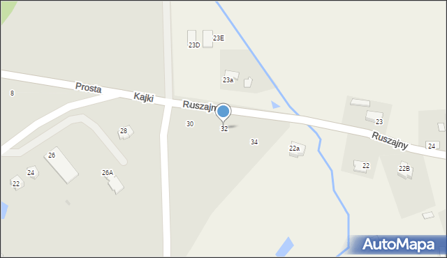 Barczewo, Kajki Michała, 32, mapa Barczewo