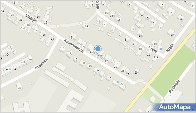 Barlinek, Kasprowicza Jana, 13, mapa Barlinek