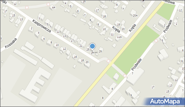 Barlinek, Kasprowicza Jana, 27, mapa Barlinek