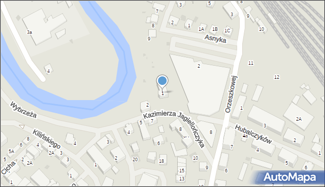 Bartoszyce, Kazimierza Jagiellończyka, 1, mapa Bartoszyce