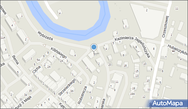 Bartoszyce, Kazimierza Jagiellończyka, 3, mapa Bartoszyce