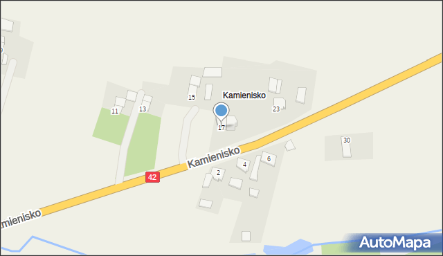 Biadacz, Kamienisko, 17, mapa Biadacz