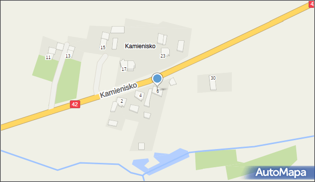 Biadacz, Kamienisko, 6, mapa Biadacz