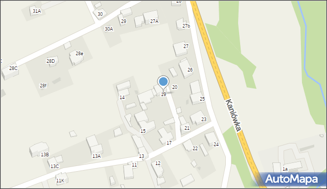 Białka Tatrzańska, Kaniówka, 19, mapa Białka Tatrzańska