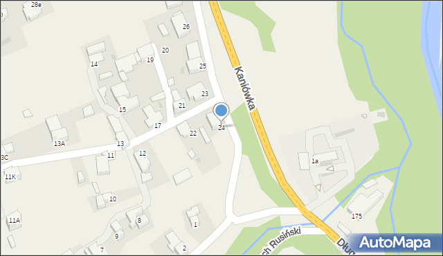 Białka Tatrzańska, Kaniówka, 24, mapa Białka Tatrzańska