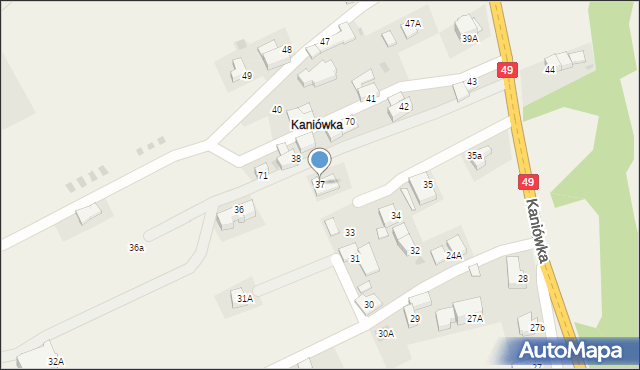 Białka Tatrzańska, Kaniówka, 37, mapa Białka Tatrzańska