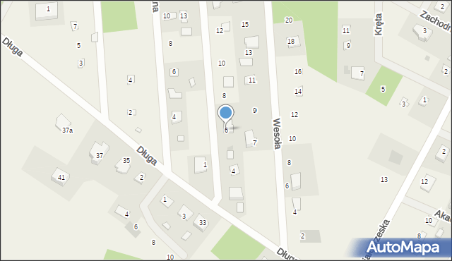 Białobrzegi, Kaskady, 6, mapa Białobrzegi