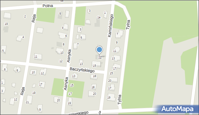 Białobrzegi, Kamińskiego Stefana, dr., 12, mapa Białobrzegi