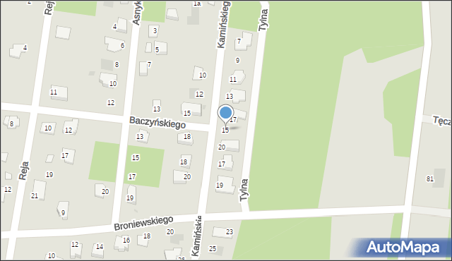 Białobrzegi, Kamińskiego Stefana, dr., 15, mapa Białobrzegi