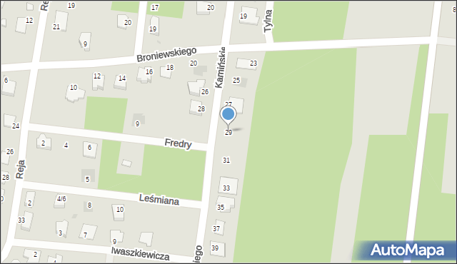 Białobrzegi, Kamińskiego Stefana, dr., 29, mapa Białobrzegi