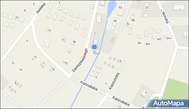 Białogóra, Kaszubska, 1, mapa Białogóra