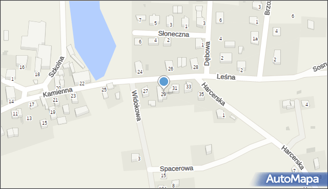 Biały Kościół, Kamienna, 29, mapa Biały Kościół