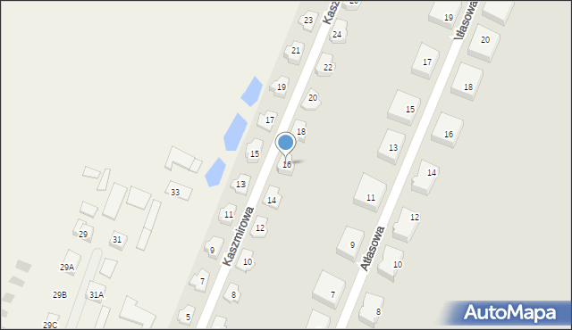 Białystok, Kaszmirowa, 16, mapa Białegostoku